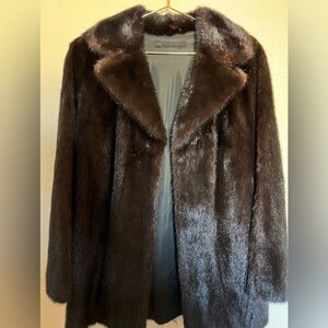 Luxurious X Small Brown Mink Fur Coat